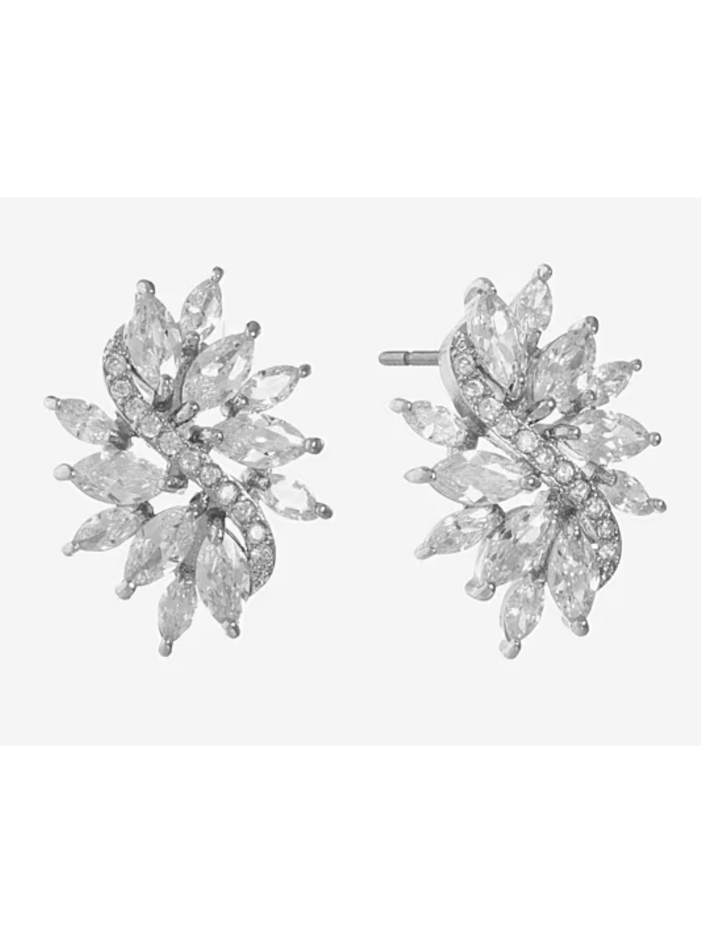 Monet Stud Earrings Cubic Zirconia 26.7mm